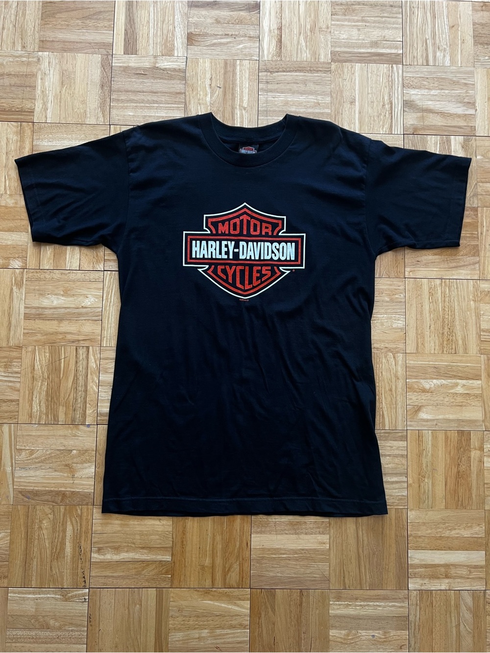 Harley-Davidson Adult Large Black T-Shirt McGuire, California Biker Dealer 2004